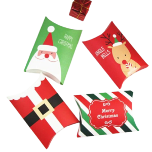 Christmas Favor Pillow Boxes