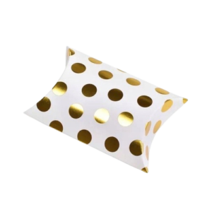 Pillow Boxes with Gold Foiling